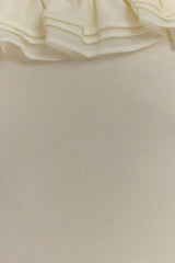 Nova Ruffle Off Shoulder Maxi Dress - Ivory