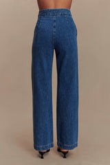 Rayne Wide Leg Denim Jeans - 90'S Blue