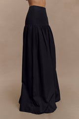 Autumn Maxi Skirt - Black