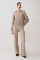Luca Knit Jumper - Beige Marle
