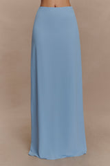 Katalina Chiffon Maxi Skirt - Sky Blue