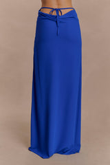 Katalina Chiffon Maxi Skirt - Cobalt Blue