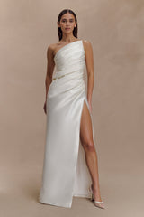 Francine One Shoulder Maxi Dress - Ivory
