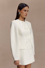 Beatrice Blazer Mini Dress - Ivory