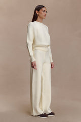 Lauren Knit Trouser - Ivory