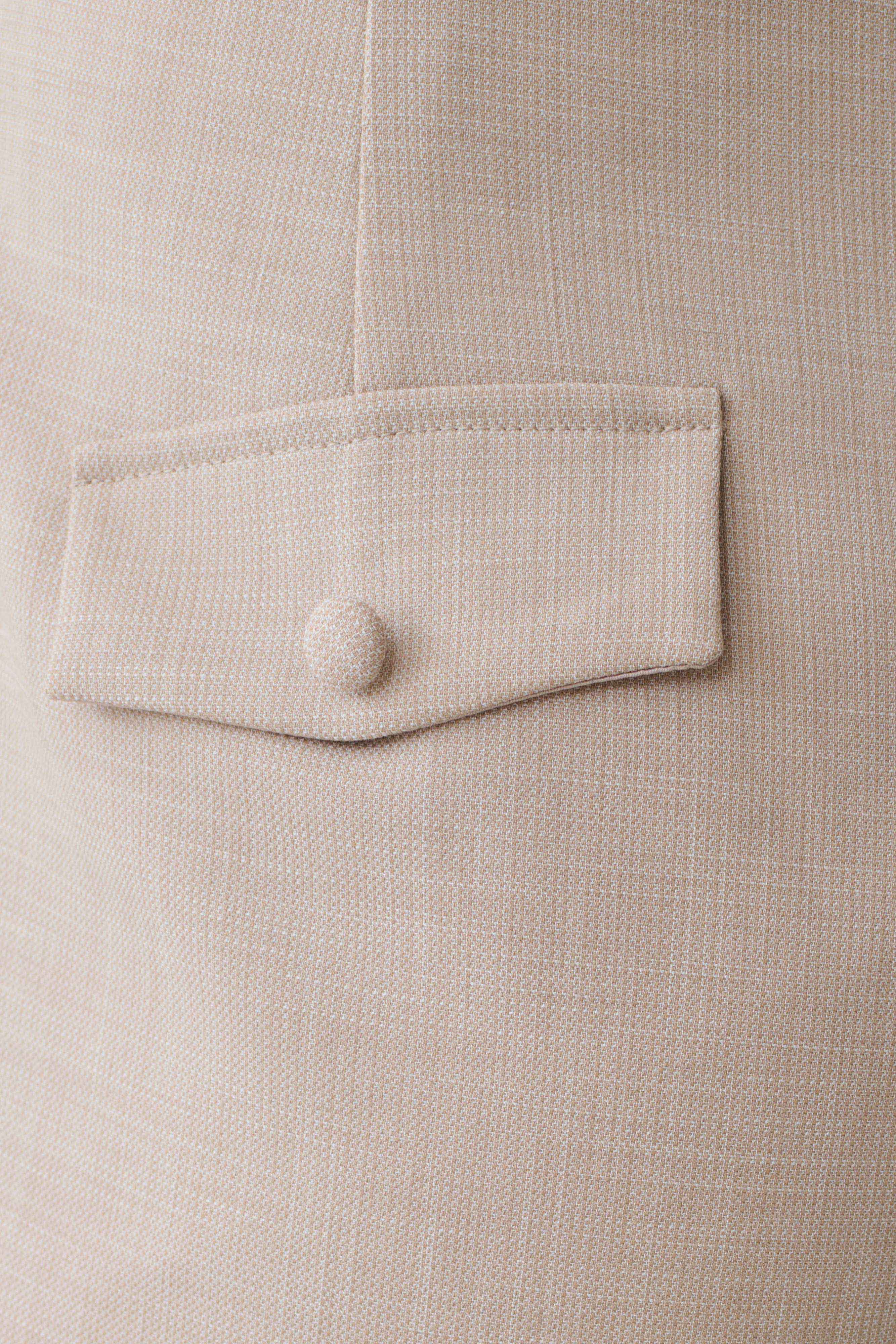 Solenne Suiting Shorts - Natural Marle